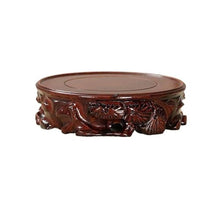 bonsai pot stand Wooden Carving Display Pedestal Crafts Tea Sets Base(XXL)
