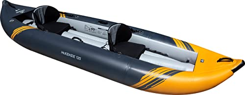 AQUAGLIDE McKenzie 125 Inflatable Kayak - 2 Person Whitewater Kayak Navy