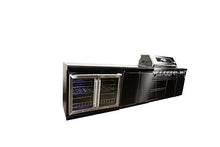 Luxuria Spas Flame Pro Series 6-Burner Four Piece Modular Kitchen Black