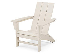 POLYWOOD Modern Adirondack Chair – All-Weather Outdoor Lawn Adirondack Chairs – HDPE, Fade-Resistant & Durable Outdoor Furniture – For Patio, Deck & Fire Pit Chairs – Sand