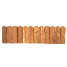 DECORN Garden Wooden Fence Wood Garden Edging Border Outdoor Landscape Border Edging for Gardens Lawns Balconies Courtyards Planting Fences, 35 ft(L),A-11.8"" H