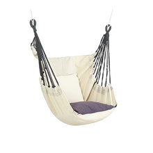 Swing Outdoor Hammock, Garden Courtyard Hammock, can Bear 200kg, Pure Cotton Portable Dormitory Swing Chair, Indoor Hanging Chair Swings Seats Children Swing (Color : Gold)