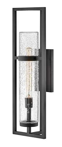 Hinkley Cordillera 26" Large Outdoor Single Light Wall Sconce, Black Finish