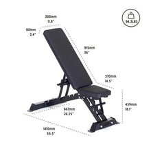 Bells of Steel Adjustable Weight Bench Black