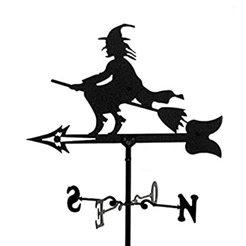 Vintage Black Weather Vane Metal Weathervane Yard Indicating Wind Direction Outdoor Roof Garden Yard Mountain Gazebo Decor Wind Vane (Style 5) (Style 4)