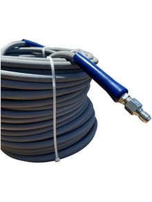 Pressure-Pro AHS295 3/8 in. x 200 ft. 4200 PSI, Gray Pressure Washer Replacement Hose, Non-Marking with Quick Disconnects