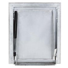 Midland Style Stainless Steel Trash Chute Door - Noiseless Self Closing Bottom Hinged Fire Rated & UL Approved (15" X 18") By Oswald Supply