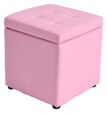 Ottoman Footrest Ottoman Stool Seat Storage, Foot Rest Stools en, Footstool Pouf Outdoor, Portable,Beige-One Size
