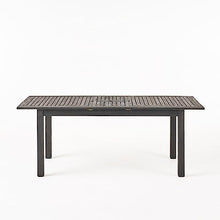 Christopher Knight Home Elmar Outdoor 9 Piece Wood and Wicker Dining Set Sandblasted Dark Gray + Gray