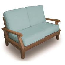 Royal Teak Collection Miami Teak Outdoor Loveseat Sofa, Spa (MIA2-SPA)