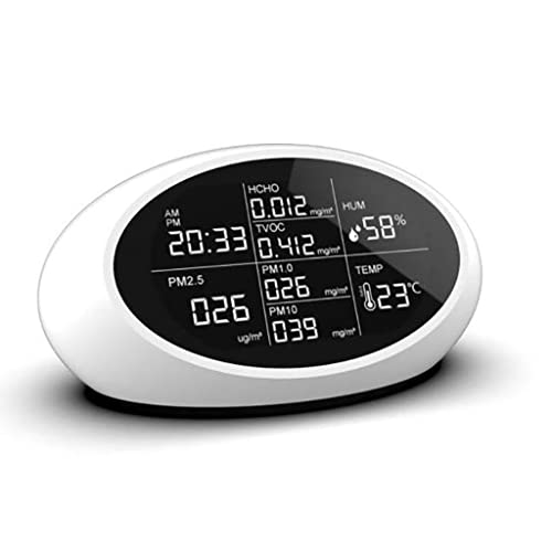 CDGTHYU Air Quality Monitor Indoor PM2.5 Formaldehyde(HCHO) TVOC Gas Analyzer Detector Dust Meter Sensor