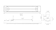 Eurofase EF15120S2 1500W 120V Electric Patio Heater, Stainless Steel