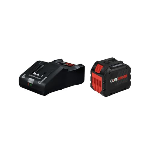 Bosch GXS18V-32N112 18V Starter Kit with (1) CORE18V® 12 Ah High Power Battery and (1) 18V 16 Amp Battery Turbo Charger