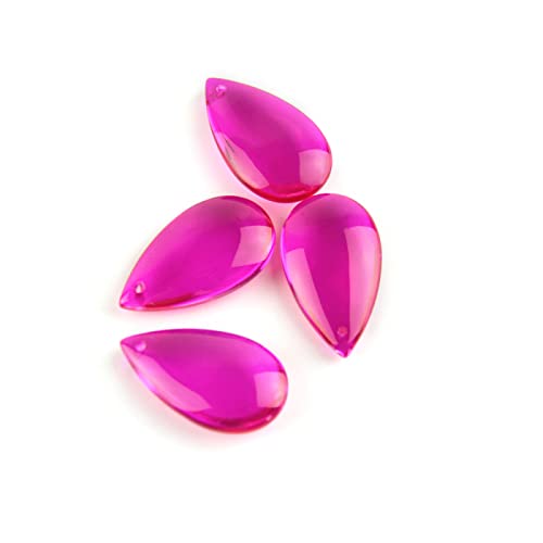 38mm/50mm Rose Water Drop Prisms for Lighting Crystal Chandelier Suncatcher Ornament Lighting Lamp Hanging Decoration,50mm 100pcs