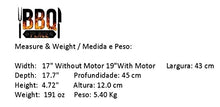 Art Grill Platinum Stainless Steel Rotisserie Inox Baixa E-3Tr