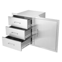 VEVOR Outdoor Kitchen Drawers 38.1"W x 22.6"H x 20.8"D Stainless Steel