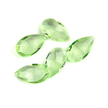 38mm/50mm/63mm/76mm/89mm Green Tear Drop Glass Crystal Prism DIY Pendant Chandelier Jewelry Suncatcher Spacer Faceted,89mm 20pcs