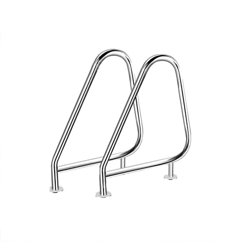 Pool Handrail Swimming, No Drill Pool Handrail, Easy to Install, Stainless Steel Swimming Pool Stair Rail for SPA Inground Pools
