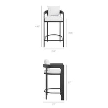 Modway Tahoe Outdoor Patio Bar Height Chair in White