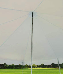 Party Tents Direct 20' x 40' Weekender Pole Canopy, Yellow & White Top