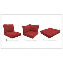 TK Classics High Back Cushion Set for FAIRMONT-12b Terracotta