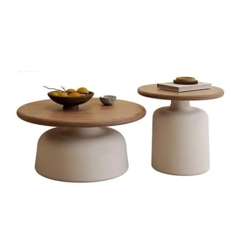 Side End Table Round Metal Coffee Table Simple and Modern Design for Small Living Rooms, Space-Saving Home Accent Table, Ideal for Compact Spaces Accent Coffee Table for Living Room Bedroom Office