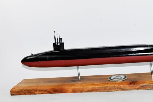 Squadron Nostalgia LLC USS Rhode Island SSBN-740 Ohio Class Submarine Model Mahogany 20 Inch