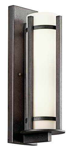 Kichler Camden 3-Light Outdoor Wall Light, Anvil Iron