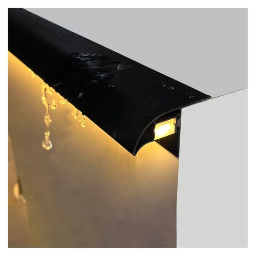 ERRULAN Waterproof LED Drip Edge, Roof Rainwater Diverter Trim