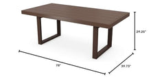 POLYWOOD® Edge Dining Table, Mahogany
