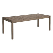 Modway Eleni 89-Inch Outdoor Teak Wood Dining Table in Weathered Gray – Rectangular Patio Dining Table with Slatted Top for Patios, Decks, Or Gardens