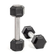 Bells of Steel Hex Dumbbells Set 55-80lb Rubber Medium Knurled