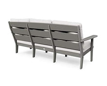 POLYWOOD® Lakeside Sofa, Mahogany/Spiced Burlap