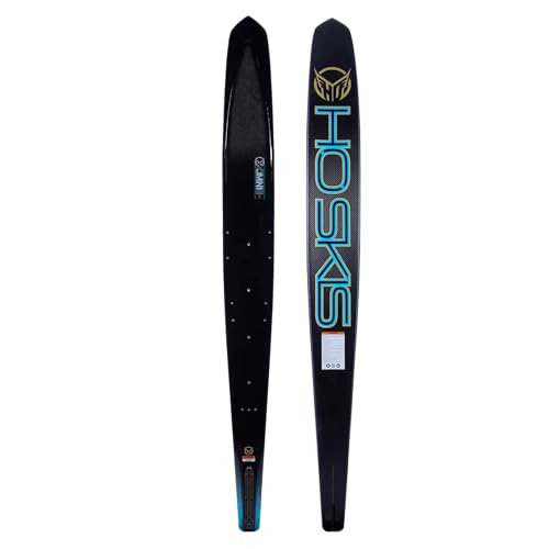 HO Carbon Omni Slalom Waterskis Carbon/Blue 69in