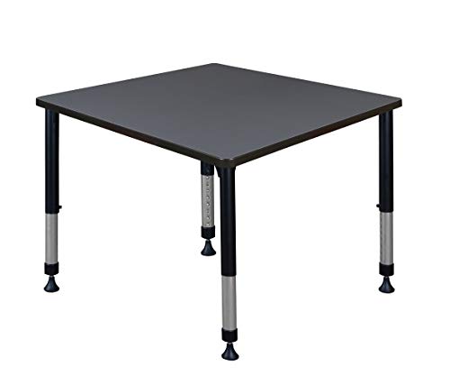 Regency Height Adjustable Square Classroom Table 42" Slate