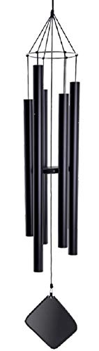 Music of the Spheres - Contra-Bass, Quartal Tuning, Deep Tone Handcrafted Large Wind Chime, Precision Tuned, Weather-Resistant Unique Outdoor Wind Chimes, Total Hanging Length of 11.5 feet
