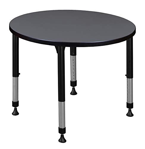 Regency Height Adjustable Square Classroom Table 30" Slate