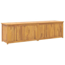 UUGRANDTO Garden Box Natural Wood Solid Teak Wood 78.7x19.7x21.7 in Outdoor Furniture Storage Boxes