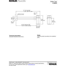 KOHLER Contemporary Round Bottle Trap
