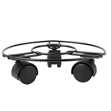 SIDUFHAOPKLL 1pc Flower Pot Rack Iron Rolling Movable Plant Potted Plants Stand Mover Tray Coaster Planter Base for Garden