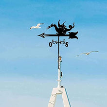 Garden Weathervane Heavy Duty Metal Weather Vane Yard Ornamental Wind Spinner Wind Mill Decoration for Backyard Weather Resistant (Bat)