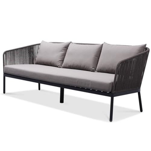 TBJEN Rattan Sofas, Outdoor Sofa Sets Patio Garden Outdoor Waterproof Imitation Rattan Sofas Villa sunroom Woven Furniture(3-180cm)