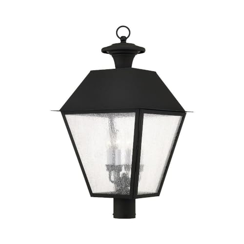 Livex Mansfield 4-Light Outdoor Post Head Black