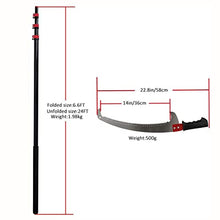 Telescopic Pole Saw Long Reach Pruning Saws 7.2m/24ft, Extendable Gardening Tool Tree Pruner Saw for Pruning and Trimming Branches Leaves