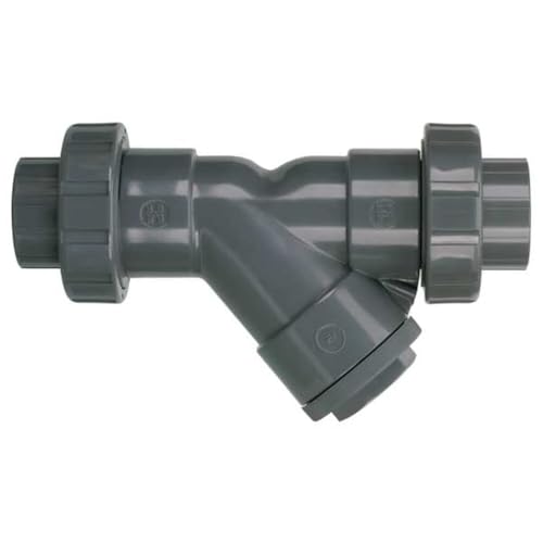 Hayward Flow Control Y Strainer, 1-1/2" Pipe, Threaded, PVC, 150 psi YS10150TU - 1 Each