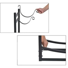 IEDFHJU Firewood Rack Wrought Iron Firewood Rack Log Storage