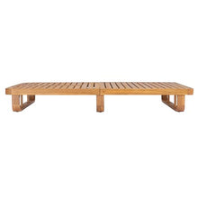 Christopher Knight Home Double Acacia Wood Chaise Lounge with Dual Adjustable Backrests, Patio Outdoor Chaise Lounge, Wooden Sunbathing Pool Lounger, 1Pcs Set, Natural (Frame Only)