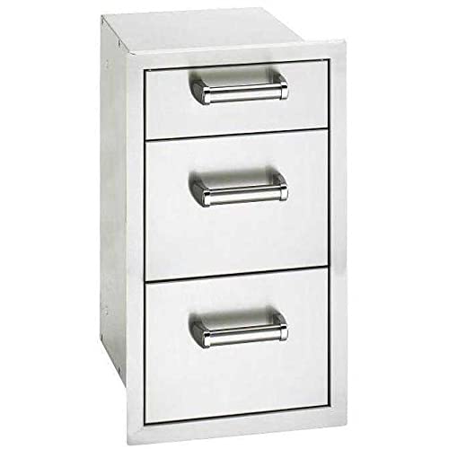 Fire Magic Premium Flush 14-inch Triple Access Drawer With Soft Close - 53803sc