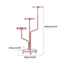 Plant Stand Indoor 3 Tier Metal Flower Rack Outdoor Tiered Plant Shelf With Wheel For Multiple Plants Potted Ladder Modern Plant Holder Nordic Creative Plant Pot Stand For Window Garden Balcony