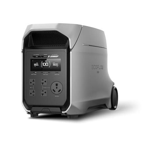 EF ECOFLOW DELTA 3 Ultra Plus 3072Wh Portable Power Station, 3600W Output